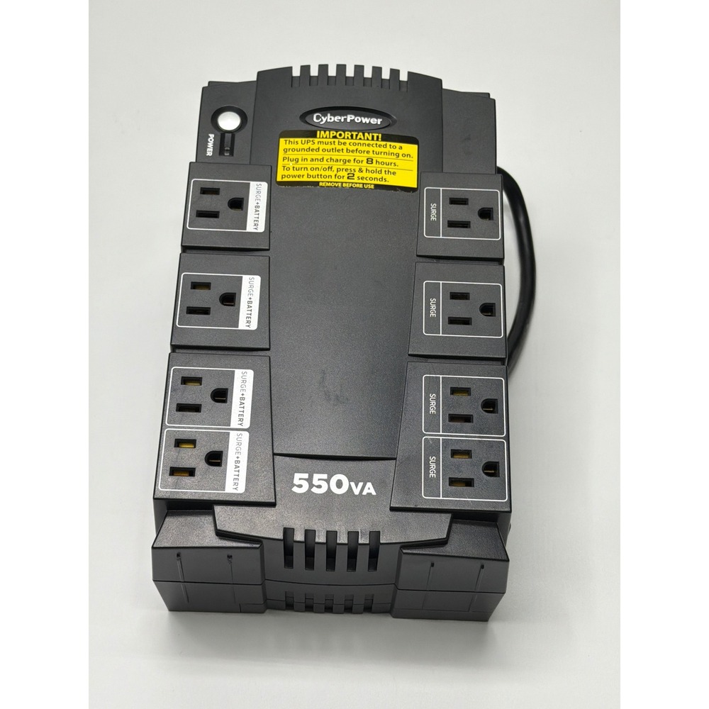 CyberPower CP550SLG 550VA 330W Standby UPS Battery Backup 8‎ Outlets Black